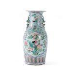 A Cantonese 'Famille Rose' vase, circa 1860