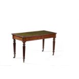 A George IV mahogany writing table, by GILLOW & CO, circa 1860