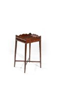 A mahogany urn stand in George III style