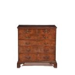 A George III mahogany chest of drawers