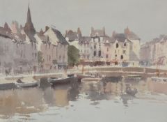 λ Edward Seago (British 1910-1974), Early Morning, Honfleur, France