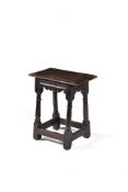 A Charles I oak joint stool, circa 1620