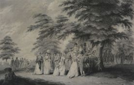 After Edward Dayes An Airing in Hyde Park; The Promenade in St. James's Park