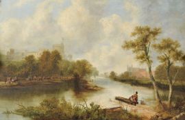 Sir Augustus Wall Callcott (British 1779-1844)The River Thames at Windsor