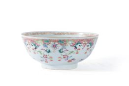 A Chinese 'Famille Rose' small punch bowl, Qianlong