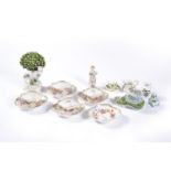 A selection of Continental porcelain