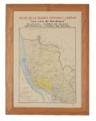 L Larmat - Map of Les Vins de Bordeaux - Cotes de Blaye & Cotes de Bourg