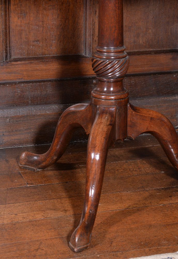 A George III mahogany tripod table, circa 1770 - Image 4 of 4