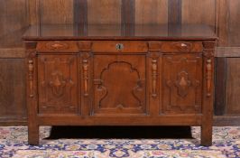 A Commonwealth oak coffer