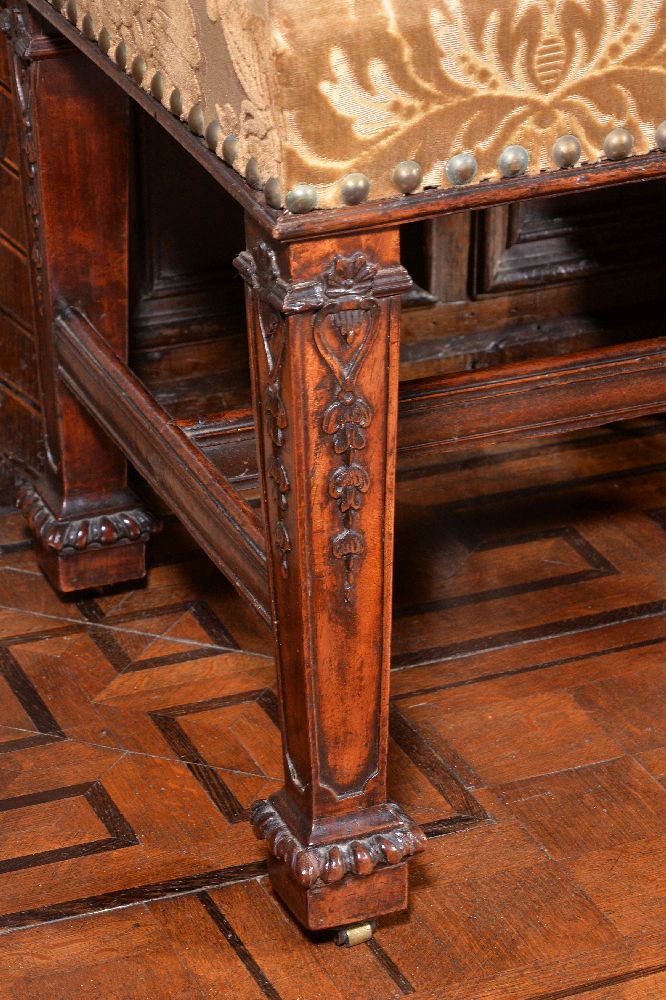 A George III mahogany stool - Image 3 of 3