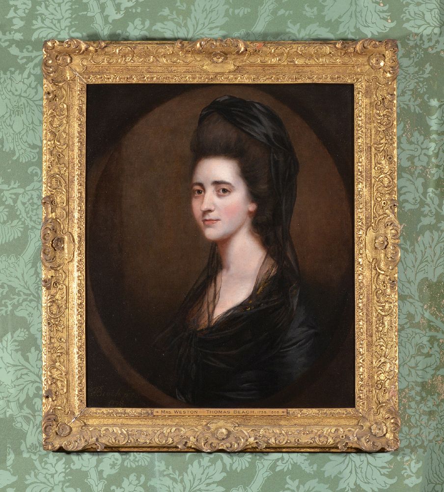 Thomas Beach (British 1738-1806)Portrait of Mrs Weston