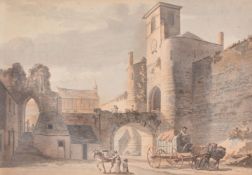 Paul Sandby (British 1731-1809)The East side of Caernarvon