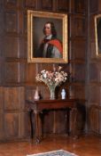 A George II mahogany folding tea table