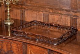 A George III mahogany tray, circa 1770