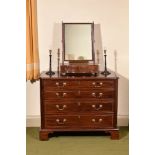 A George III mahogany chest of drawers