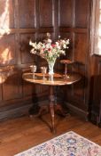 A George III mahogany tripod table, circa 1770