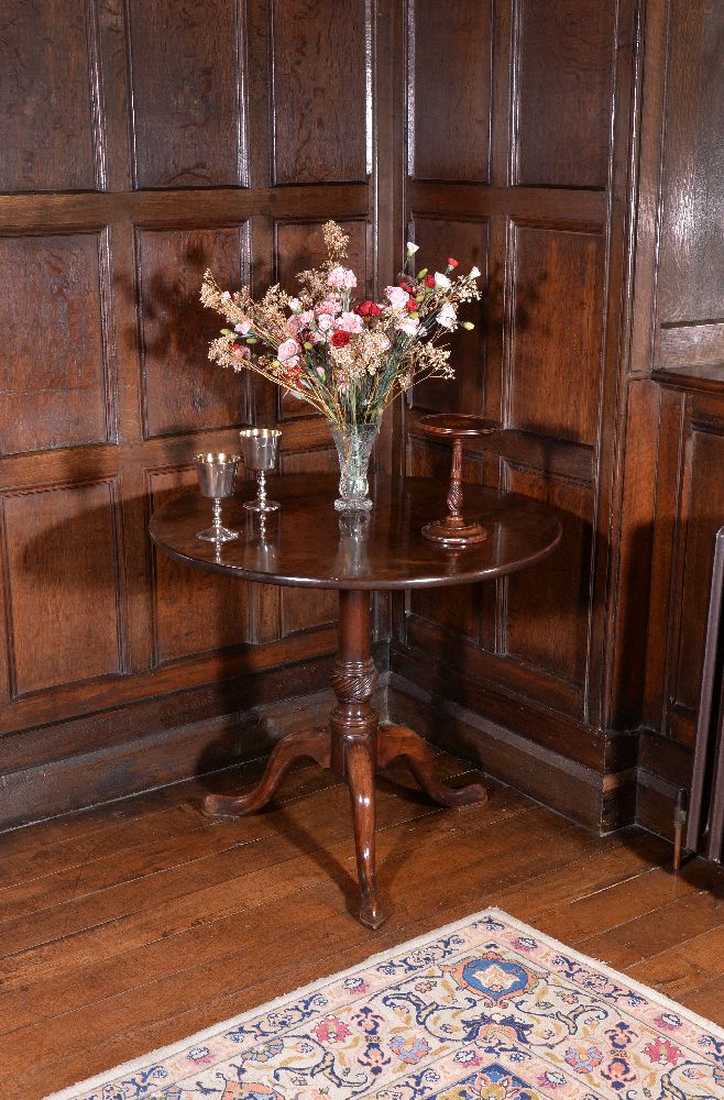 A George III mahogany tripod table, circa 1770 - Image 2 of 4