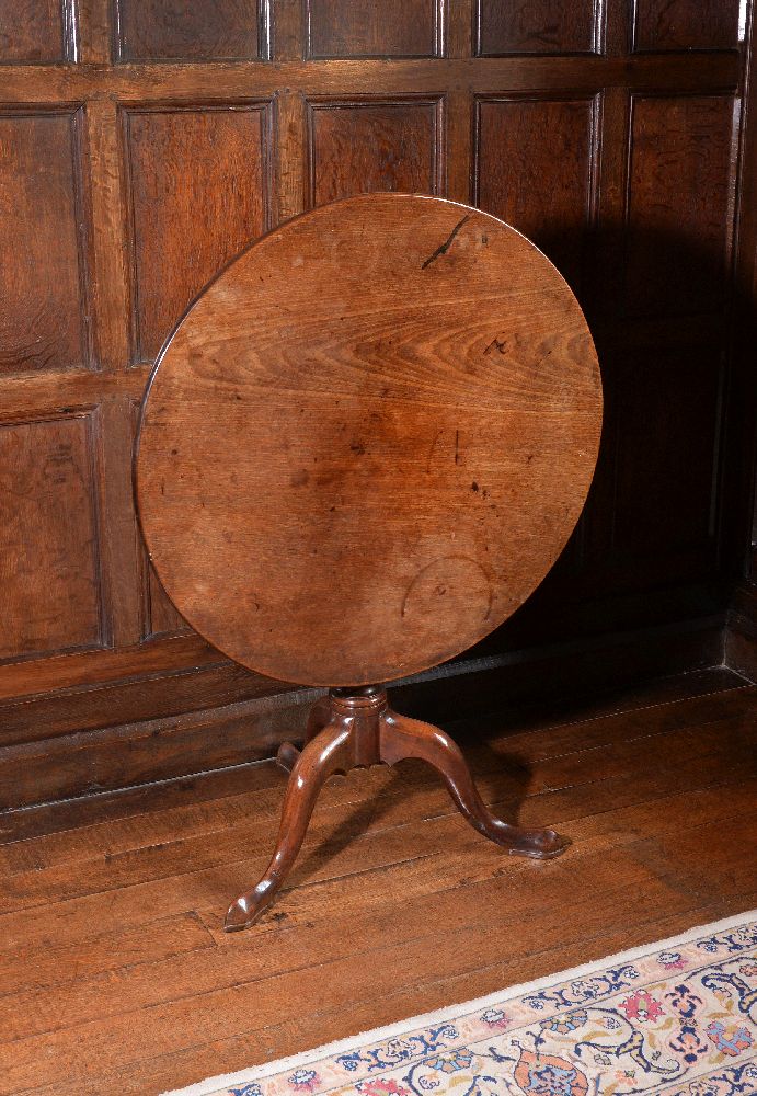 A George III mahogany tripod table, circa 1770 - Image 3 of 4