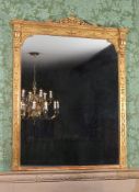 A Victorian giltwood overmantel mirror