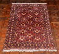 A Bokhara rug