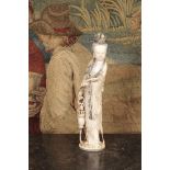 ϒ A Chinese ivory figure of Guanyin