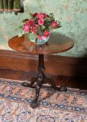 A George III mahogany tripod table