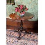 A George III mahogany tripod table