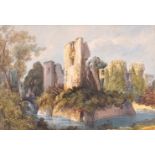Circle of David Cox (British 1783-1859)A ruined castle
