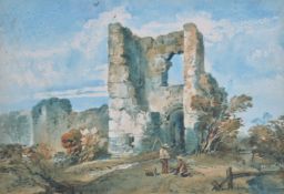 John Laporte (British 1761-1839)The Gate Tower at Pevensey Castle, Sussex