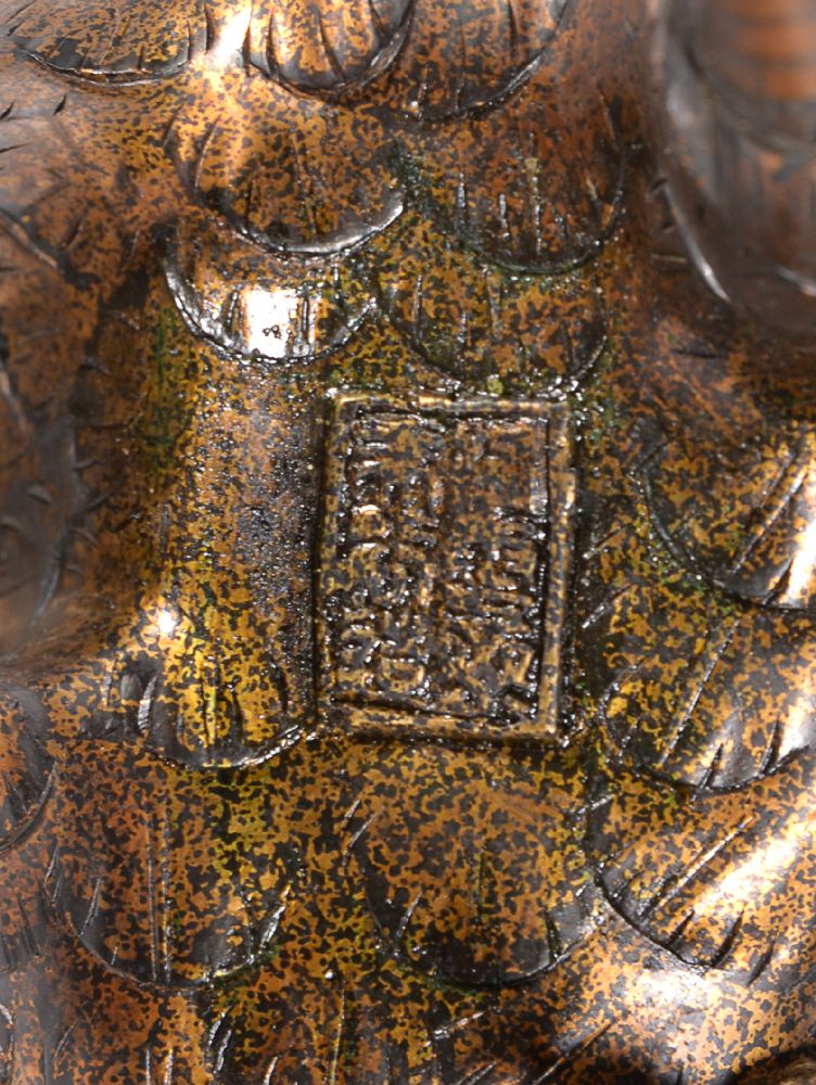 A Japanese Bronze Figure of a Cock - Image 3 of 4