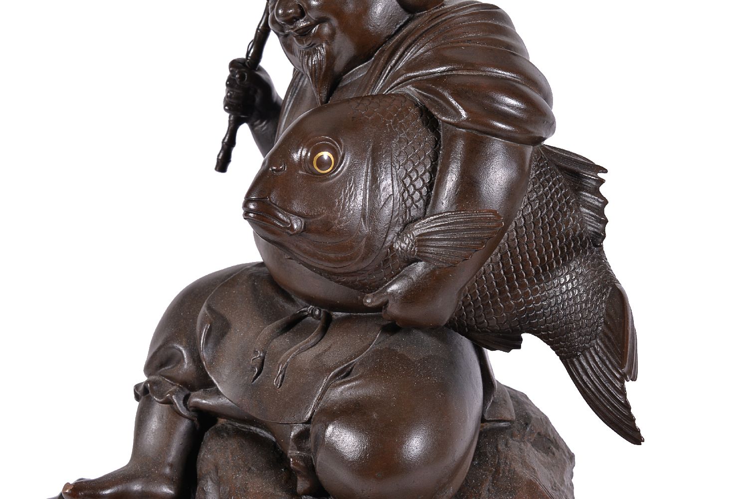 A Japanese Figure of Ebisu - Image 3 of 5