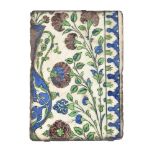 A Damascus glazed fritware tile Ottoman Syria circa 1570-1580