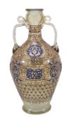 A Philippe-Joseph Brocard enamelled two-handled vase circa 1880-90