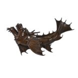 A Japanese Bronze Model of a Dragon Fish