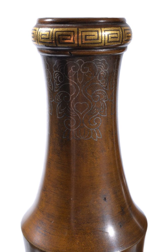 An Interesting Pair of Japanese Bronze Vases - Image 3 of 4