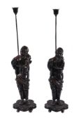 A Pair of Japanese Bronze Figures