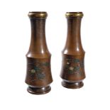 An Interesting Pair of Japanese Bronze Vases