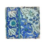 A Damascus glazed fritware tile Ottoman Syria circa 1600