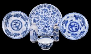 A Chinese blue and white saucer dish