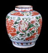 A Chinese 'Famille Verte' jar