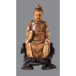 ϒ A Chinese ivory figure of Lady