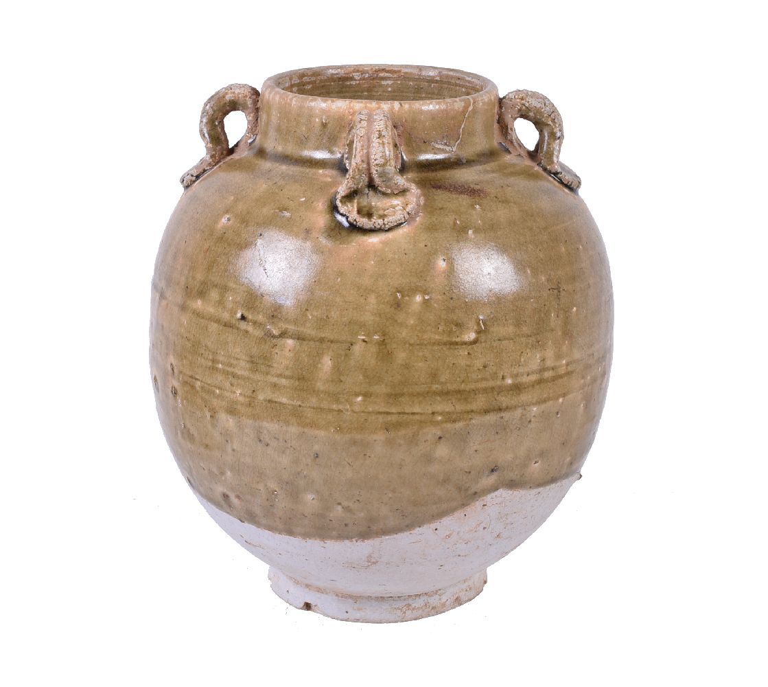 A Chinese celadon glazed pottery vase