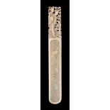 ϒ A Chinese carved ivory paper knife