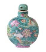 A Chinese 'Famille Rose' snuff bottle