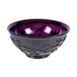 A Chinese amethyst Beijing glass bowl