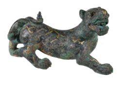 A Chinese archaistic model of a mythical tiger