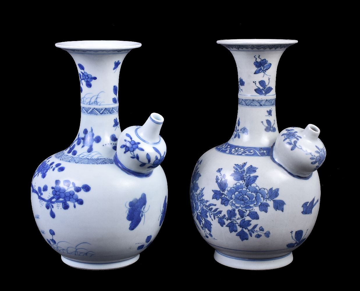 Two Chinese blue and white 'Shipwreck' Kendi