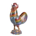 A large Chinese cloisonné Rooster