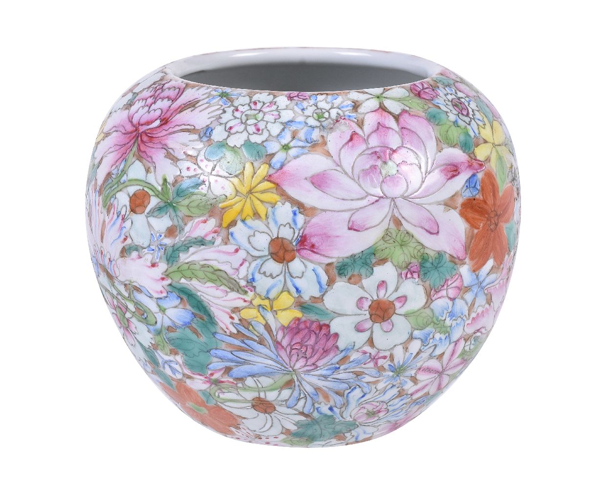 A Chinese 'Mille Fleur' vase - Image 2 of 3