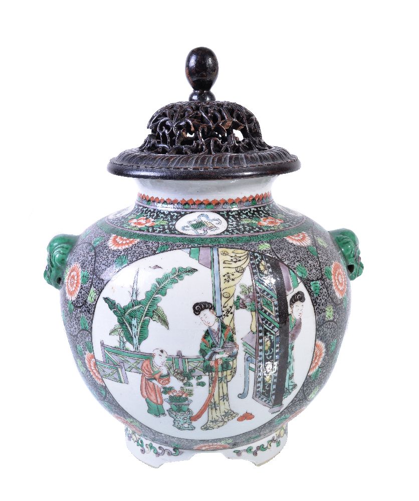 A Chinese 'Famille Verte' vase